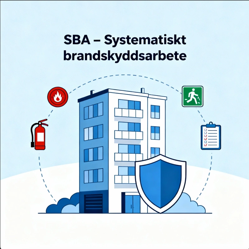 Guide för fastighetsägare och BRF om systematiskt brandskyddsarbete och hur man kommer igång med SBA